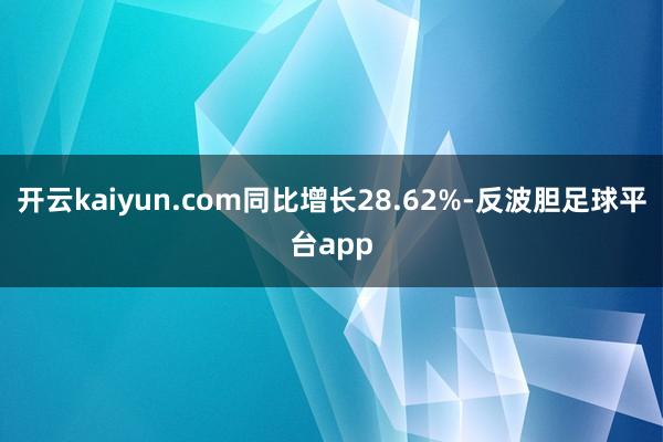 开云kaiyun.com同比增长28.62%-反波胆足球平台app