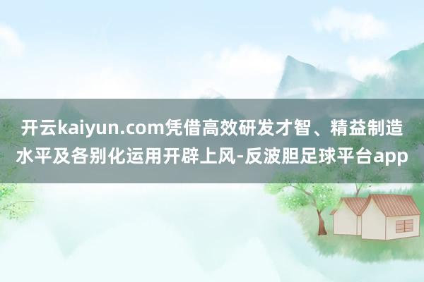 开云kaiyun.com凭借高效研发才智、精益制造水平及各别化运用开辟上风-反波胆足球平台app
