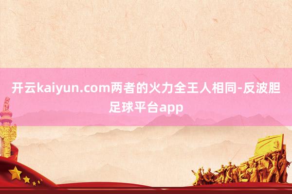 开云kaiyun.com两者的火力全王人相同-反波胆足球平台app