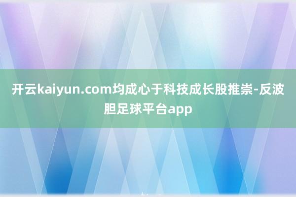 开云kaiyun.com均成心于科技成长股推崇-反波胆足球平台app