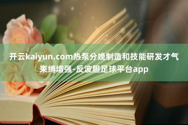 开云kaiyun.com热泵分娩制造和技能研发才气束缚增强-反波胆足球平台app