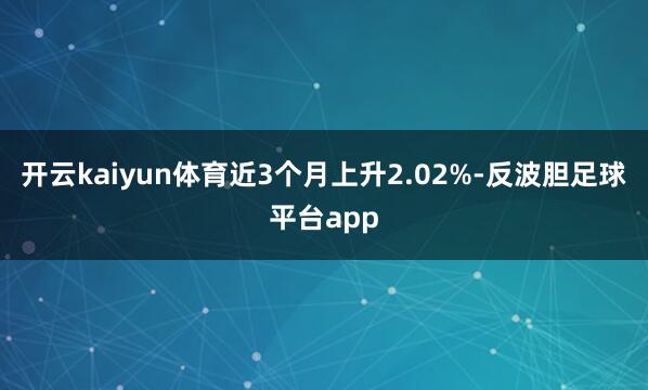 开云kaiyun体育近3个月上升2.02%-反波胆足球平台app