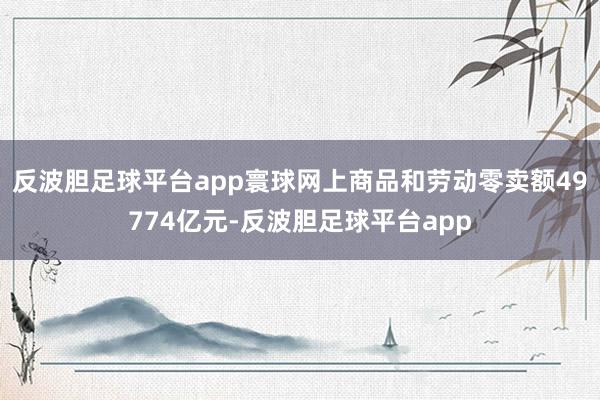 反波胆足球平台app寰球网上商品和劳动零卖额49774亿元-反波胆足球平台app